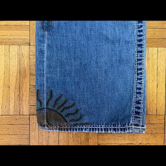 True Religion 34” up-cycled unisex jeans. - Picture 10 of 14